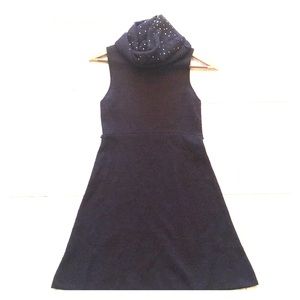 Alice + Olivia Chocolate Brown Mini Sweater Dress