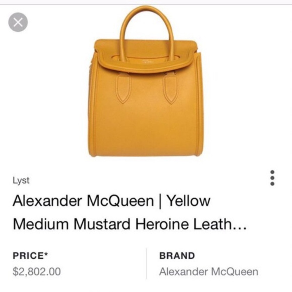 Original Alexander McQueen Yellow Medium Mustard
