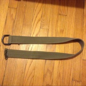 American Eagle Men's Khaki Green Canvas Belt