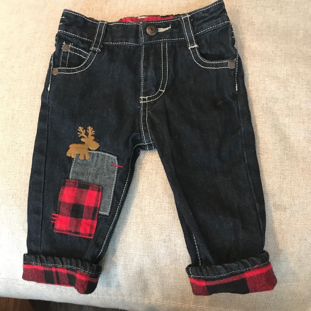 Boy jeans with reindeer