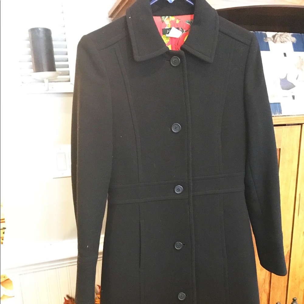 Black JCrew Peacoat
