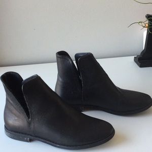 Black ankle boots