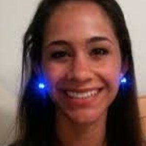 Royal Blue Light Up Earrings for the Holidays!