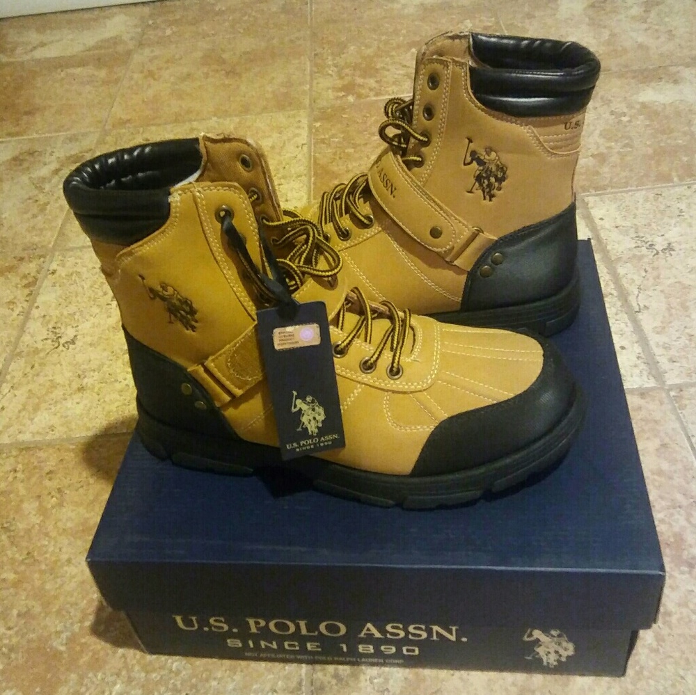 Brand New U.S. Polo Assn. Wheat Connor Boots