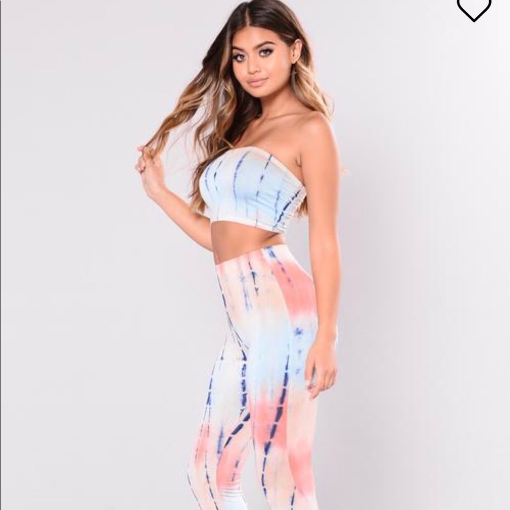 Fashion nova centinela tie dye set
