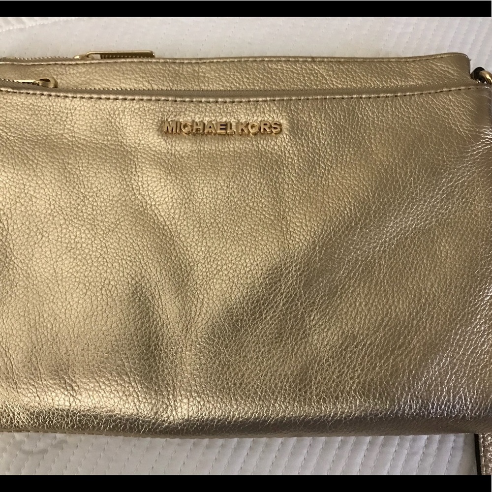 Gold crossbody purse