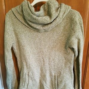 J Crew Factory sage green cowl neck sweater