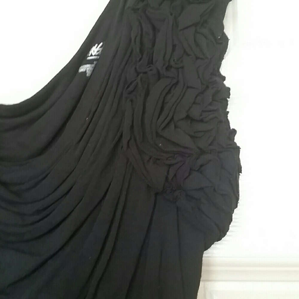 One shoulder top with rosette detail!