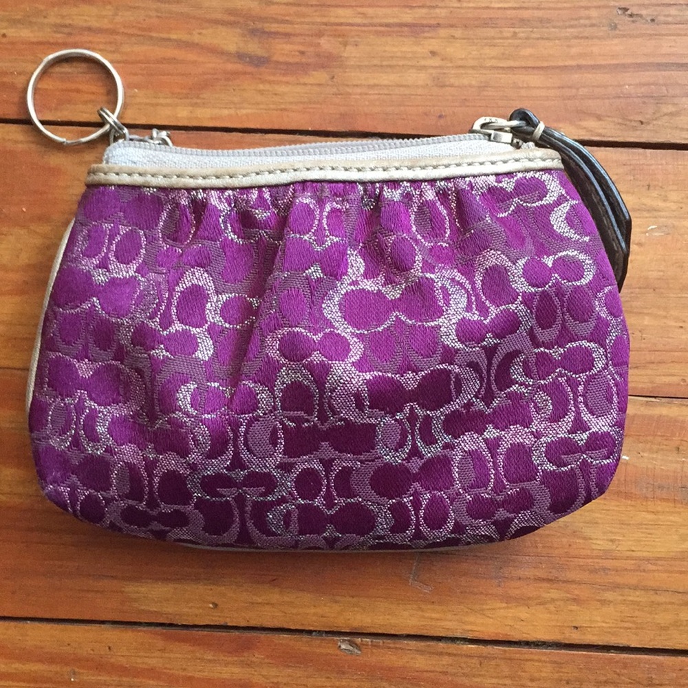Small coach change purse