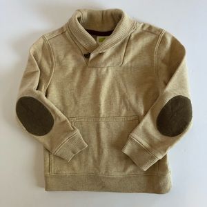Crazy 8 Boys 4T Shawl Collar Sweatshirt oatmeal