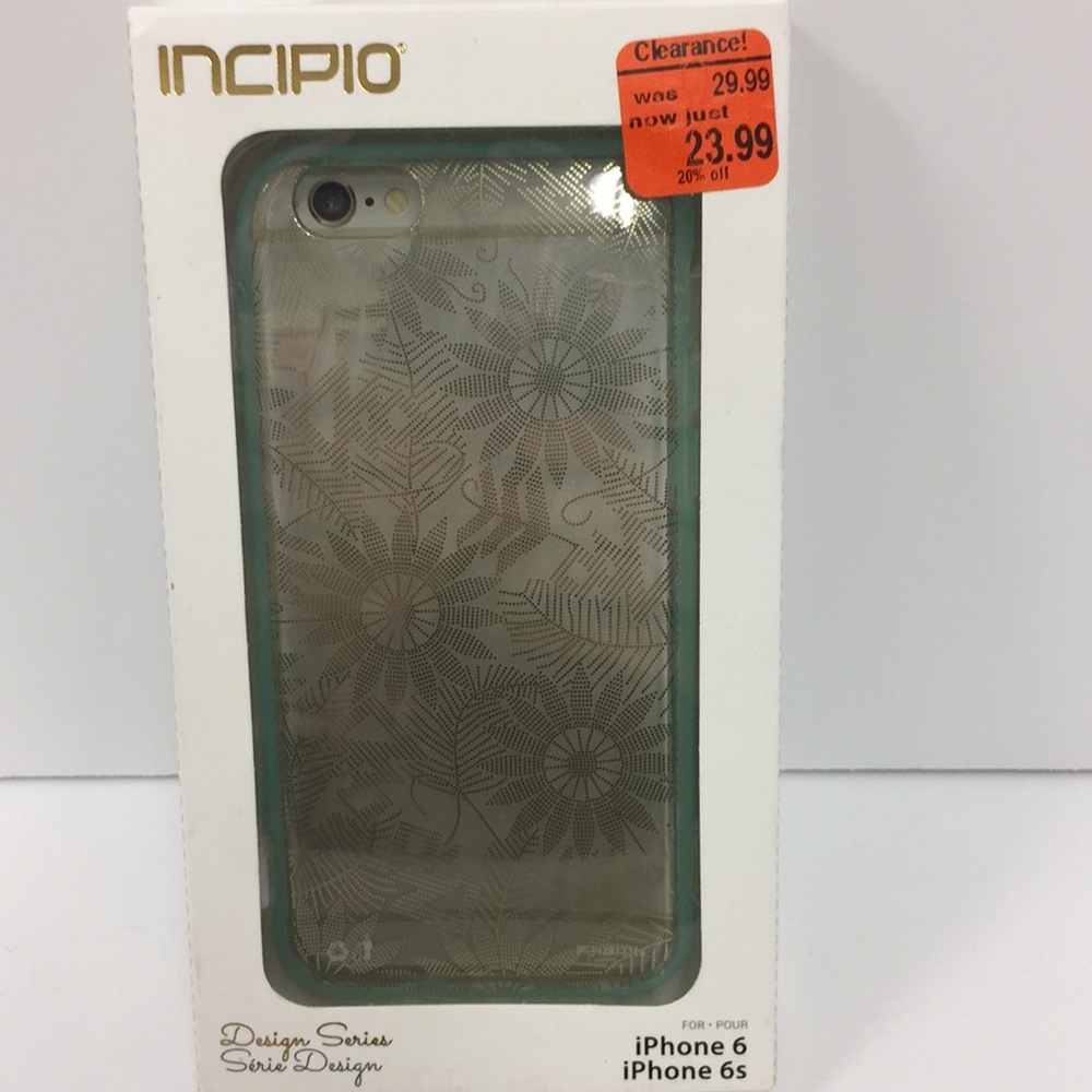 iPhone 6 green gold flowers cell phone case - Picture 3 of 4