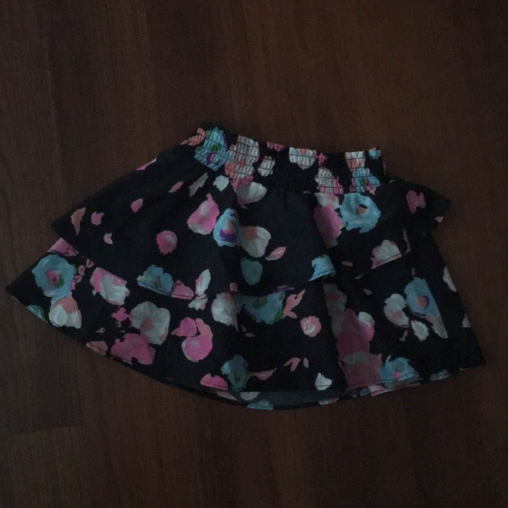 Little girls floral skirt