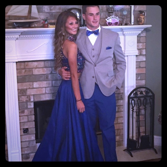 PRICE DROP!! Designer Gown by Sherry Hill - Picture 1 of 5