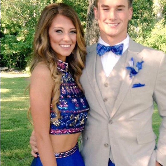 PRICE DROP!! Designer Gown by Sherry Hill - Picture 2 of 5