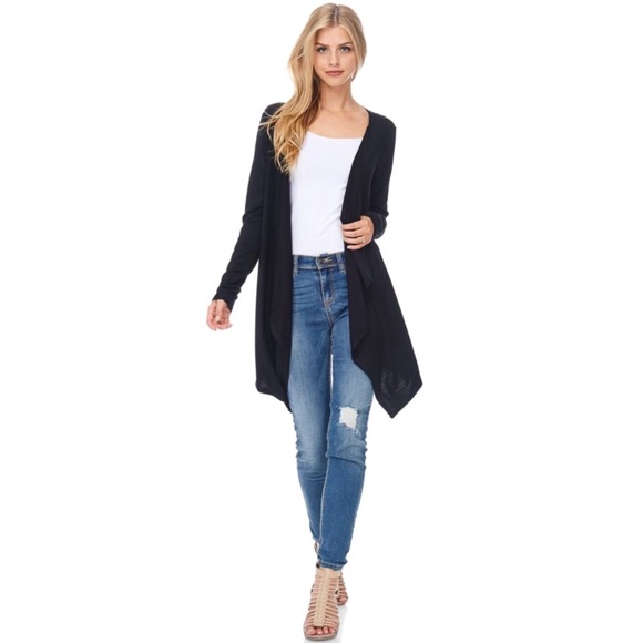 Super Soft Drape Cardigan made in USA - Picture 2 of 4