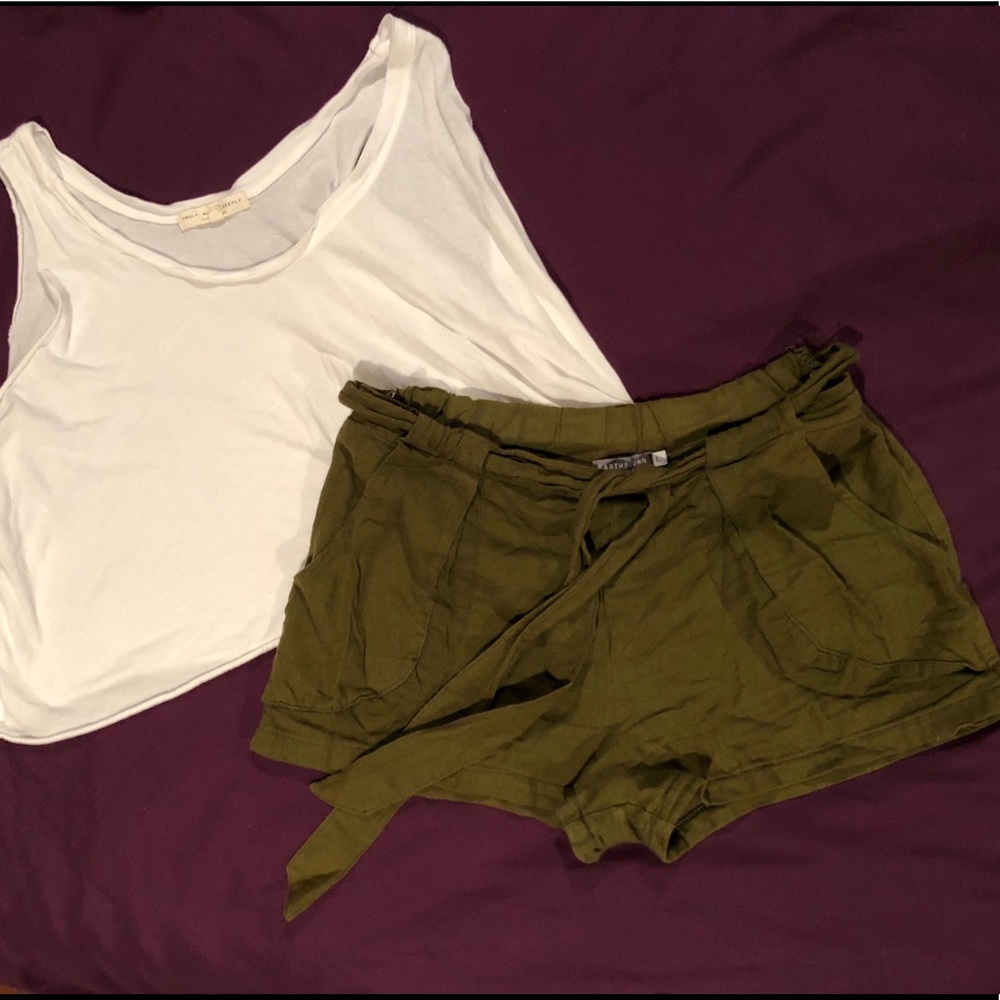 Army Green Earthbound Shorts
