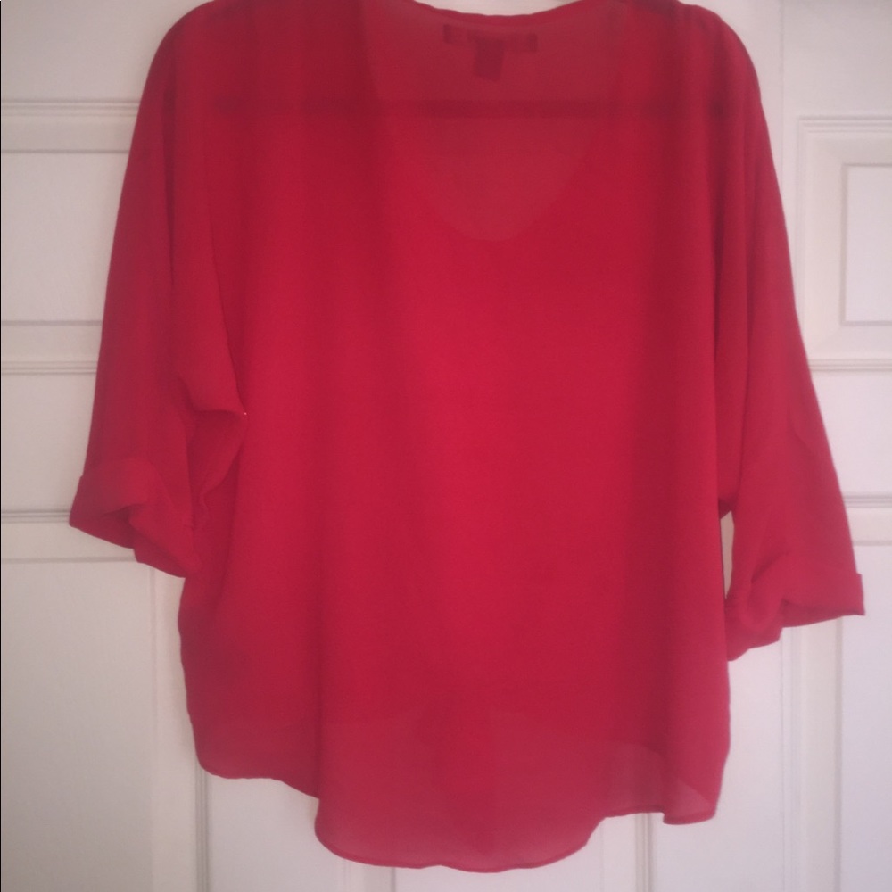 DONATEDRed top, perfect for v-day date! F21 size M - Picture 5 of 5