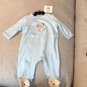Little me footed onesie