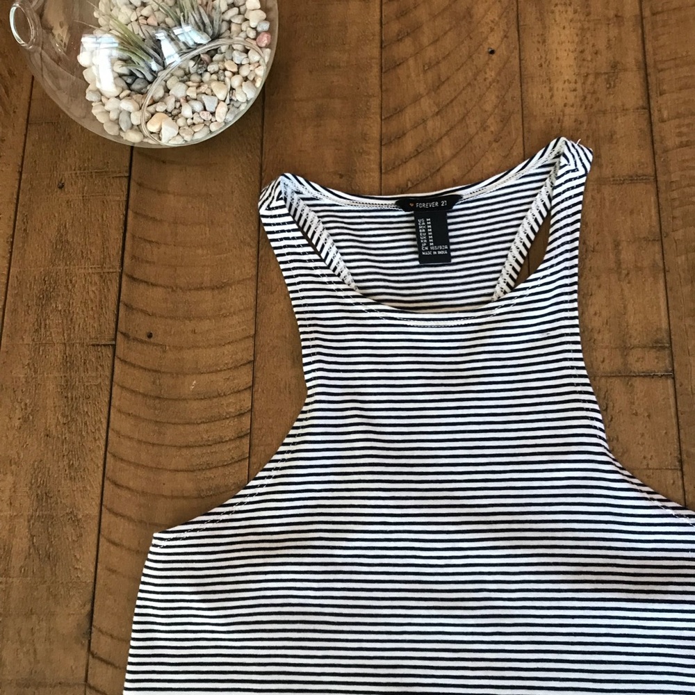 Forever 21 Striped Crop Top