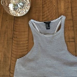 Forever 21 Striped Crop Top