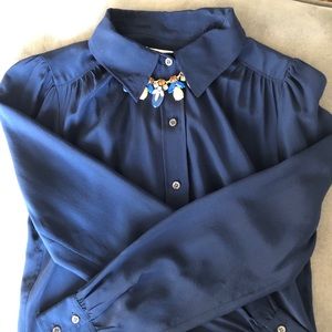Jcrew 100% silk blouse