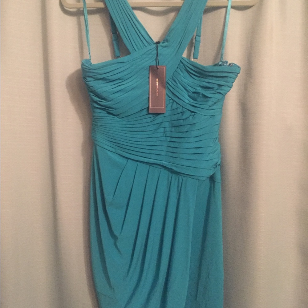 BCBG Maxazria blue jade Helyn dress