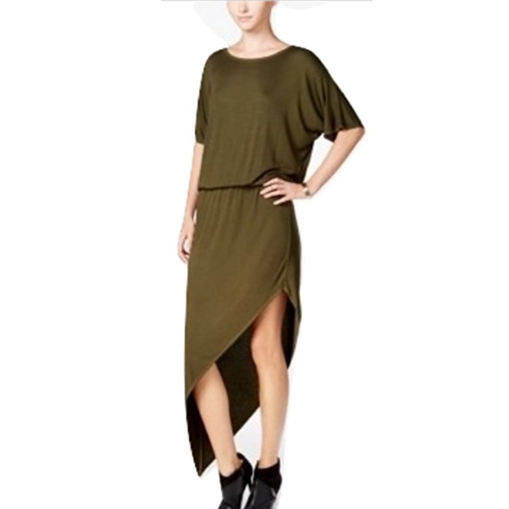 Chelsea Sky Green Asymmetrical Dress