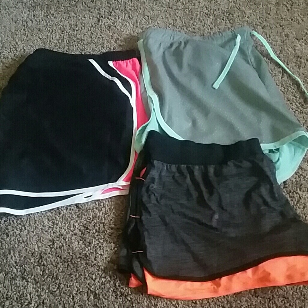 3 pairs athletic shorts