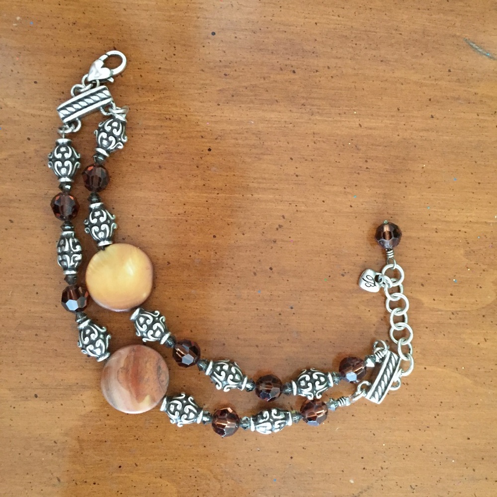 Brighton brown beaded bracelet