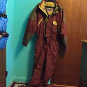 Ski Overall or a winter work gear.