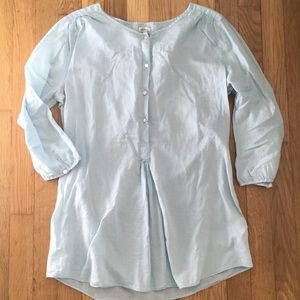 LLBean Light blue linen tunic