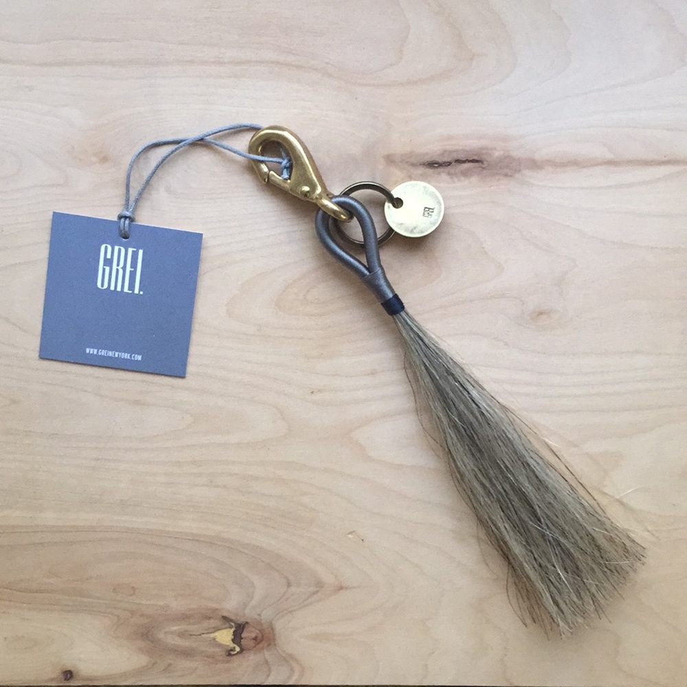 Grei Horsehair Keychain NWT