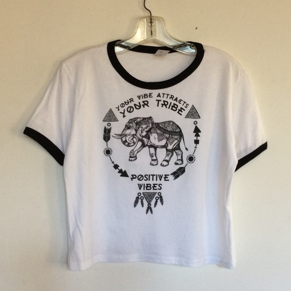 Your Vibe Attracts Your Tribe Crop Top
