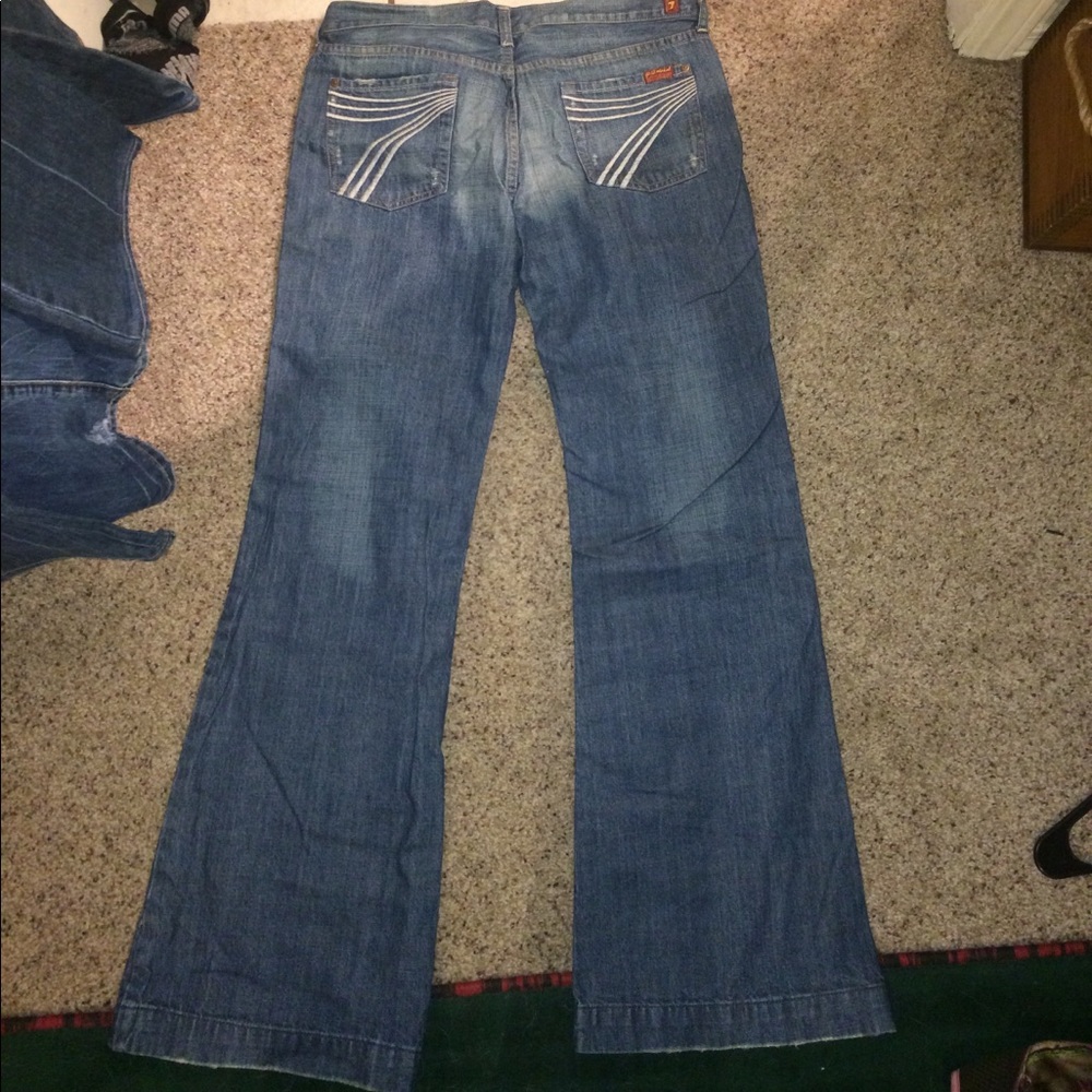 7 for all man kind flare jeans size 32 dojo