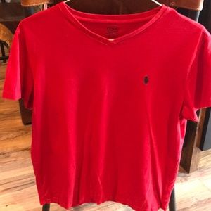 Red Polo Ralph Lauren V neck