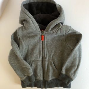 Carter’s boys 4T zip hoodie with furry lining