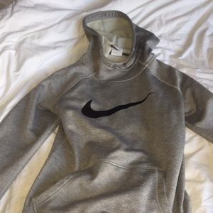 grey nike sweatshirt!!
