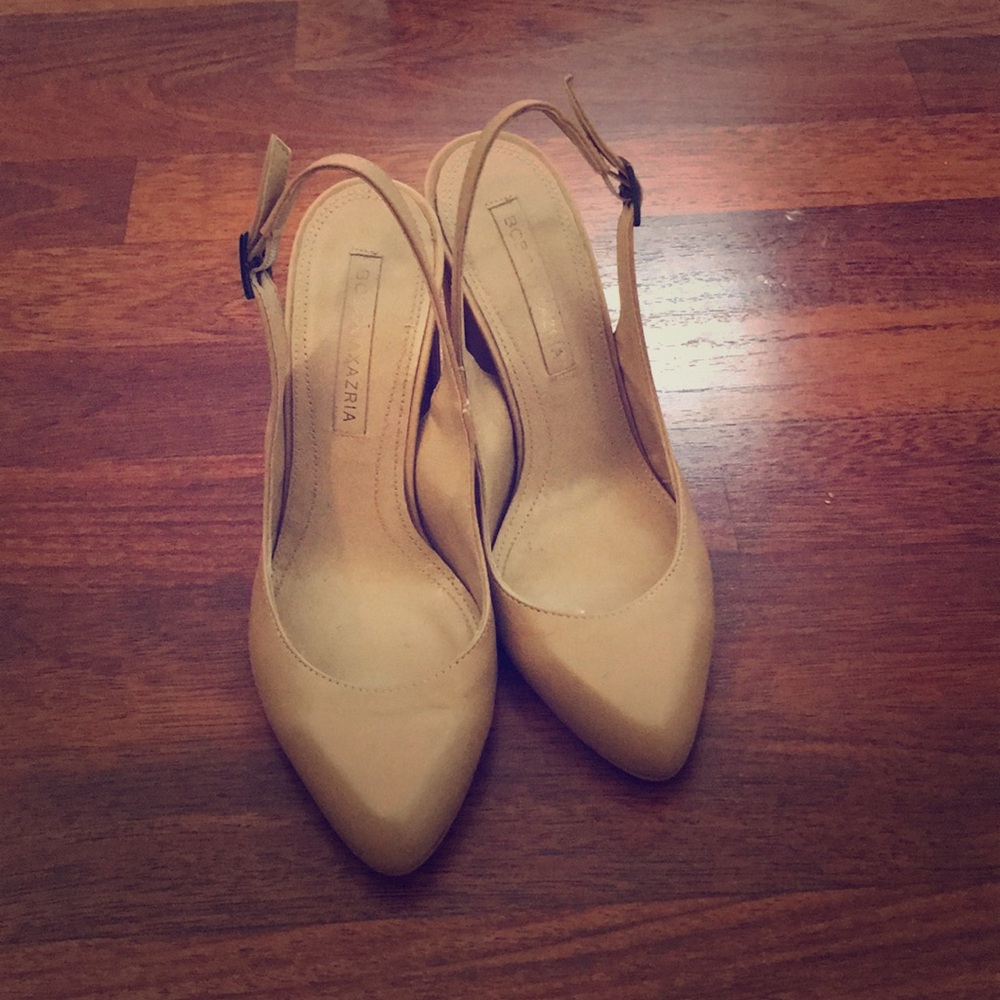 BCBG Phoebe High Heel Leather Sling back