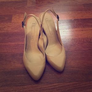 BCBG Phoebe High Heel Leather Sling back