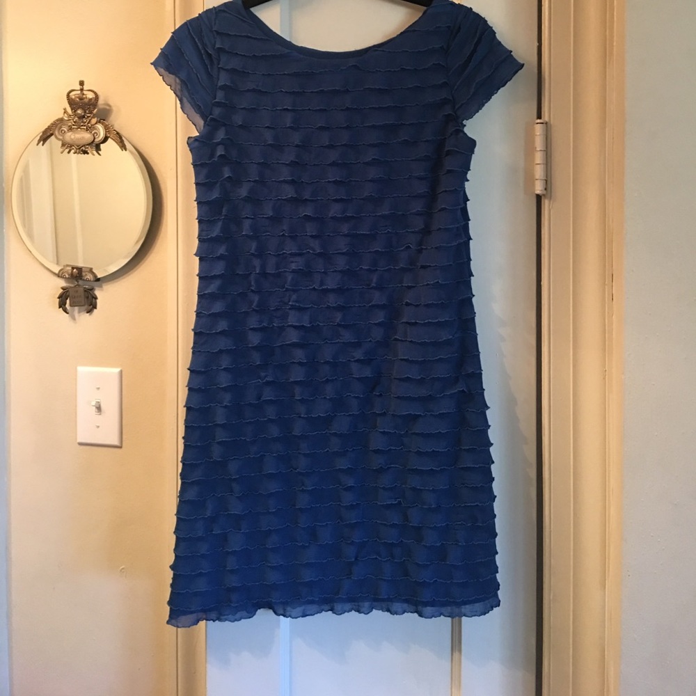 Teal green ruffle dress Very Comfortable and Cute