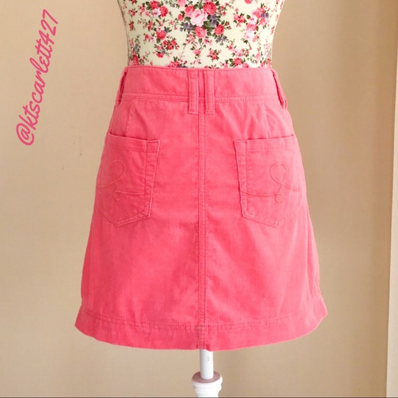 Lilly Pulitzer Pink Palm Beach Fit Corduroy Skirt - Picture 2 of 6