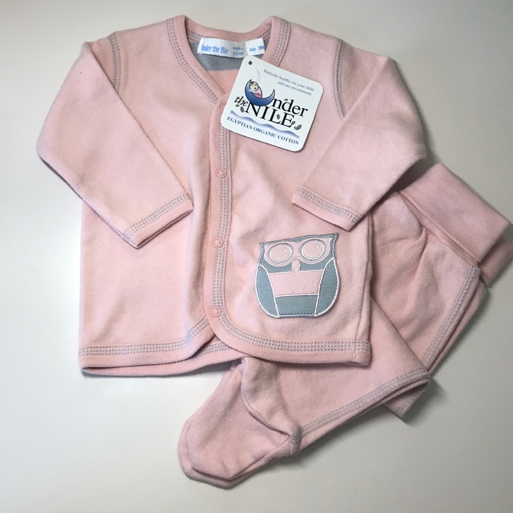 NWT under the nile 2 piece flannel set in pink