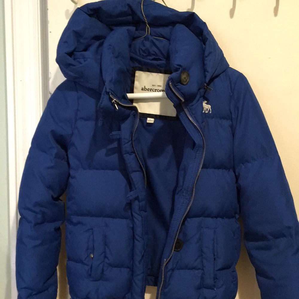 Abercrombie puffer coat w removable hood