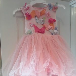 Super cute butterfly little girls dress.