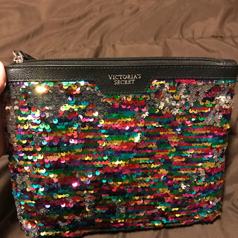 Victoria secret sequins hand bag