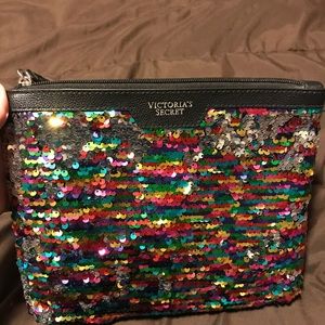 Victoria secret sequins hand bag