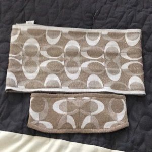 Coach headband and scarf