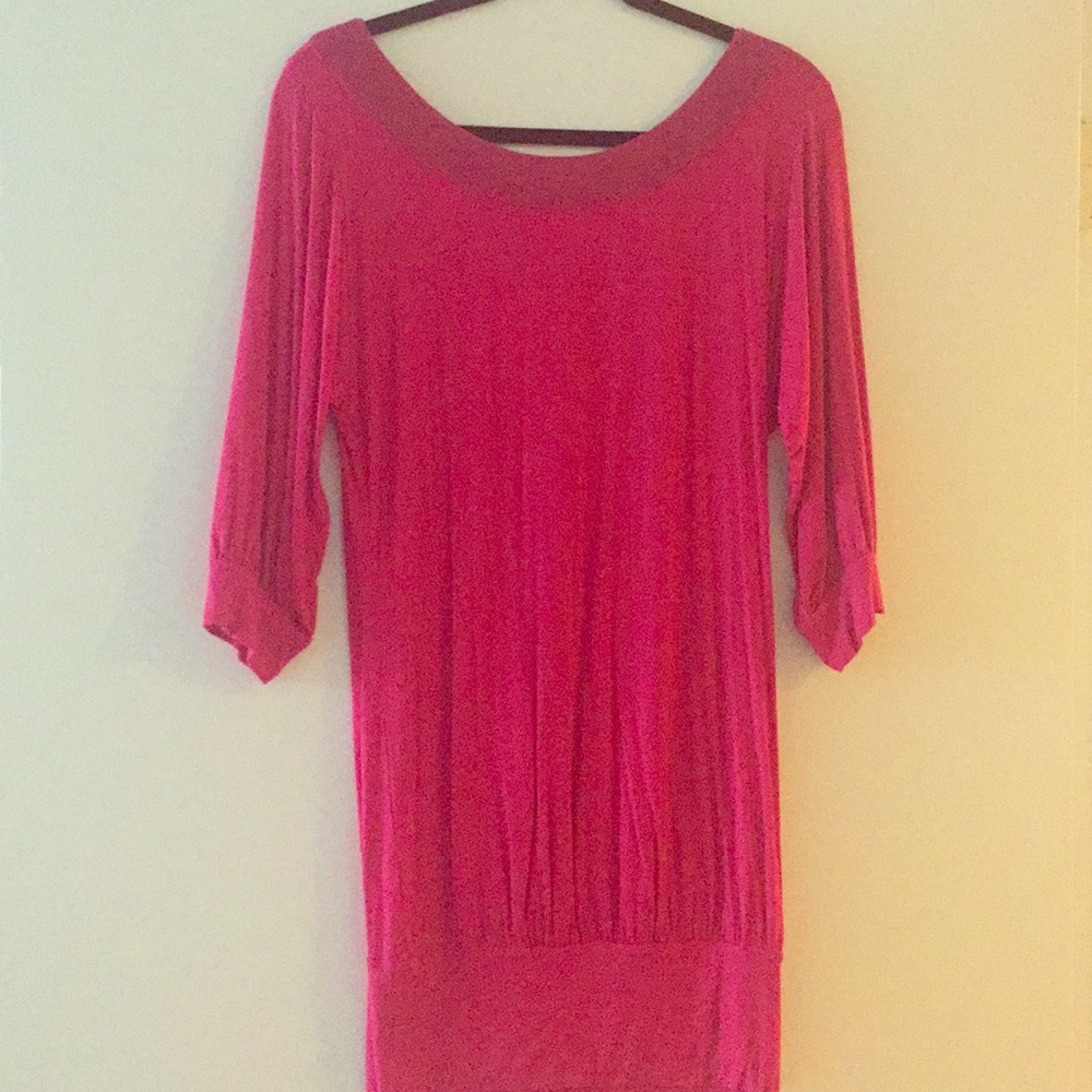 Sexy pink cut-out dress