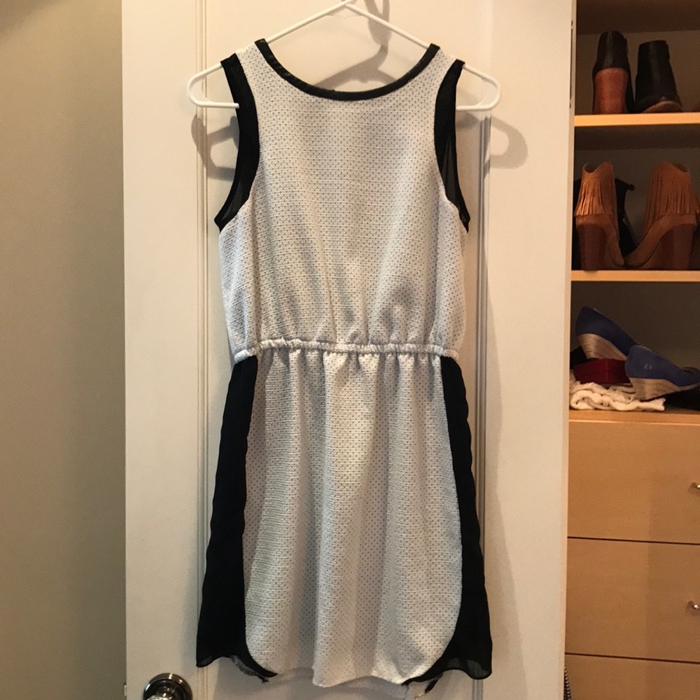 W118 by Walter Baker white/black racerback dress