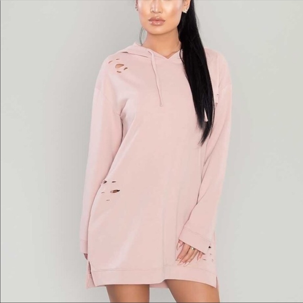 🖤DISTRESSED HOODIE DRESS🖤